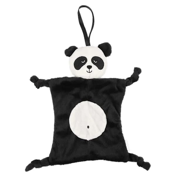 Mjukis Säkerhetsfilt för Småbarn med Djurdocka (Panda)