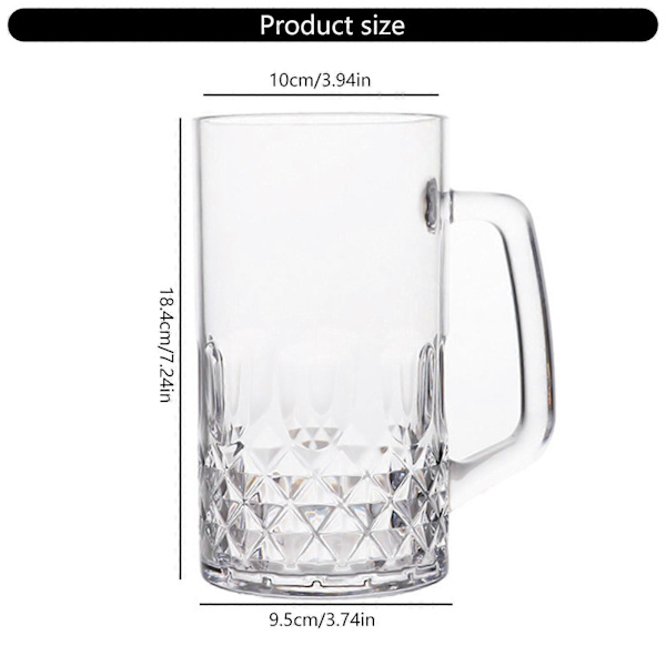 Effective and Delicate Designs Beer Mugs Practical Wide Handle Dimpled Beer Mugs Foam Forming Box Authentic Dimpled Mug