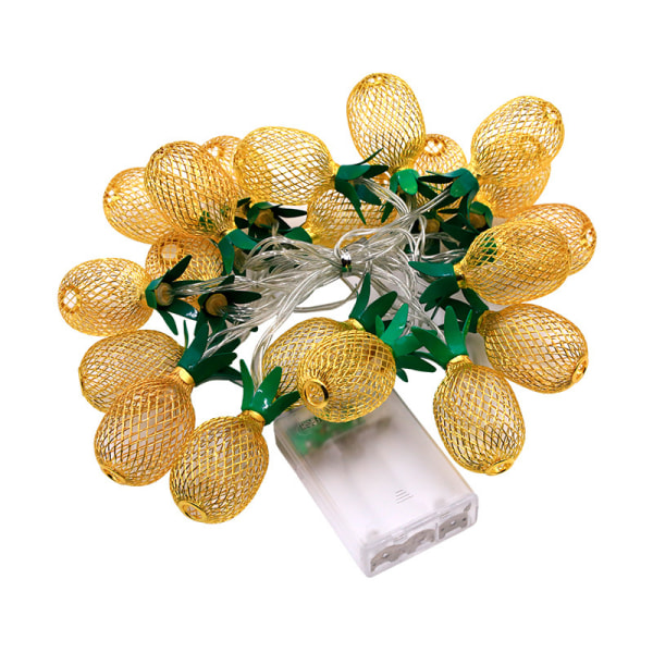 LED-ananasslingor simulerar ananasfärgade ljus