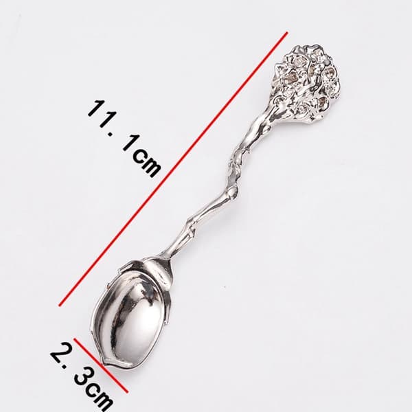 Kaffeskedar blandningsskedar i zinklegering SILVER B B Silver