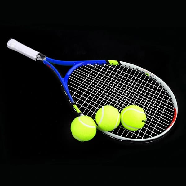 Slitesterk enkel tennisracket for barnetrening (blå)[CO]