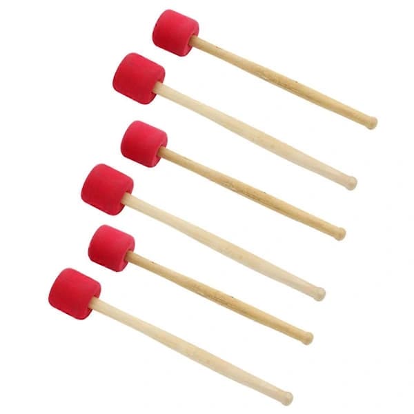 røde 32,5 cm skumtrommestikker, stortrommestikker, tilbehør[CO]