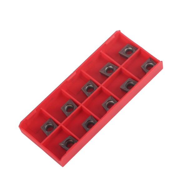 10pcs Cnc Carbide Tips Inserts Blade Cutter Lathe Turning Tool With Box Ccmt09t304 Vp15tf