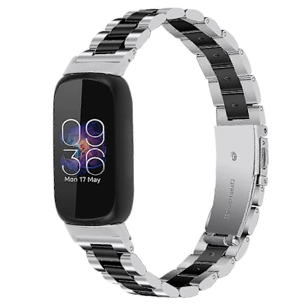 Armbånd til Fitbit Inspire 3 Rustfrit stål 3 Perler Udskiftningsarmbånd til Smartwatch[co]