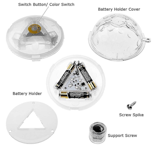 Led flytande poollampa undervattens discolampa vattentät rgb dyklampa för babyshowerfest (1 st)