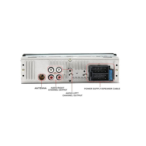 Ny 7-färgs ljus FM-spårvagn Bluetooth 12V MP3-spelare kortplats U-disk multimedia radio