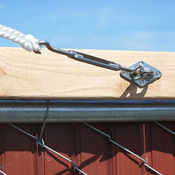 Solsegelskärm hårdvarukit - Super Heavy Duty - för fyrkantig och rektangulär solsegelskärm Rektangel Fyrkantig skugga Segel Utomhus