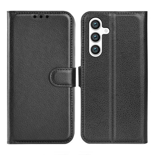 Samsung Galaxy S24 Plus Pungcover med Stativ - Sort Svart black