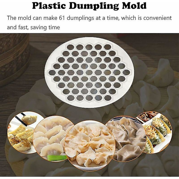 61 hål Ravioli-form Pastamall Rund Bakverktyg Dumpling Maker Ravioli Maker Hemlagad Ravioli Dumplings Ravioli Diy Dumpling Form Snabbtillverkning