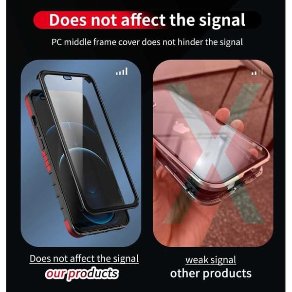 iPhone 12 Pro Max Heldekkende Premium 3D-deksel ThreeSixty CamShield Svart black