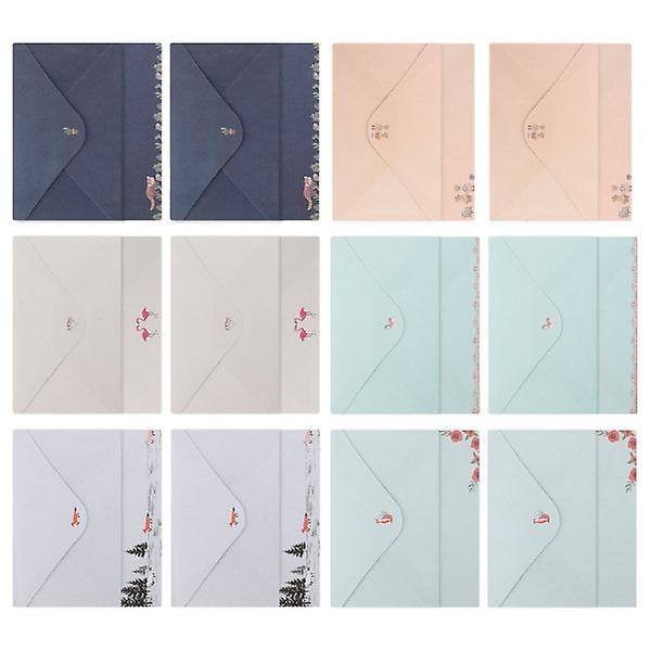 54-pack A5 Stationery & Envelopes - Cute Stationery Set in Assorted Colors