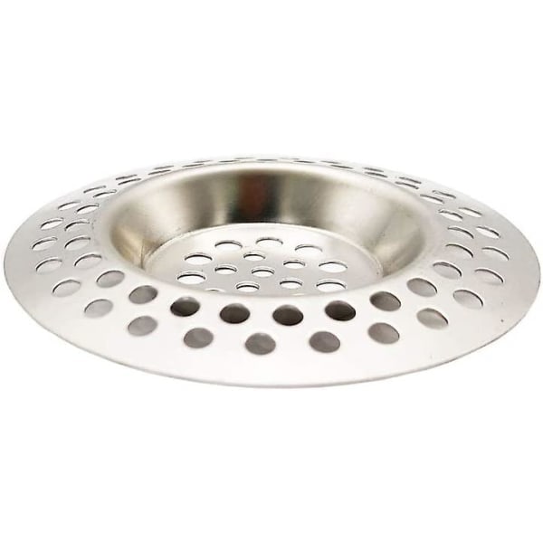 Rostfri diskbänkssil plugg diskbänkssil diskbänkssil hål sil avloppsskydd för badrum och kök, hårfångare propp för badkar (10-pack)