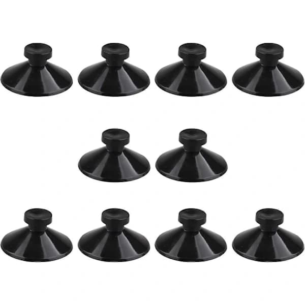 Pakke med 10 gummisugekopper til akvarium, sorte, 27 mm[co]