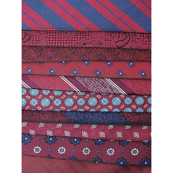 Burgundy 8cm Herrkrage Slips Jacquardvävd Standard Slips för Business Casual Formell Bröllop Fest Retro
