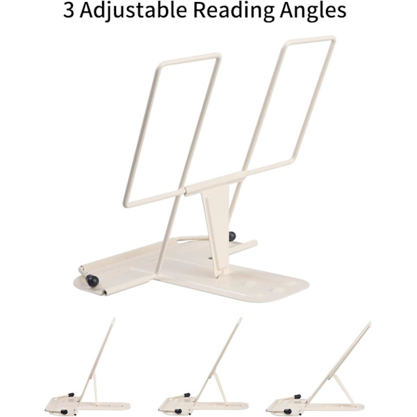Bokstöd för läsning, kokboksställ (beige)
