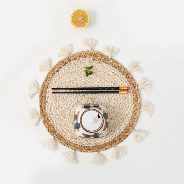 Vävd Korg Väggdekoration Vävd Korg Väggdekor Vicker Vägg Vägg Hängande Liten Makrame Boho Wa