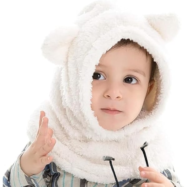 1 stk Strikkede Vinterluer for Gutter og Jenter 3-8 År Balaclava med Justerbare Elastiske Bånd Varme og Bedårende Hodeplagg