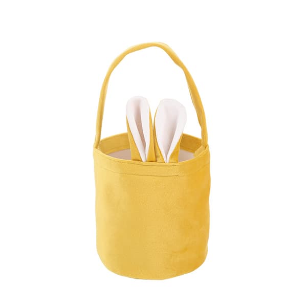 Easter Bunny Tote Bag with Rabbit Ear Basket, Party Gift Packaging, Easter Egg Box, Candy Bag (13*14.5cm)