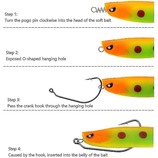 Stracter Hook Lock - Sælger fiskekrogssæt (50 stk.)