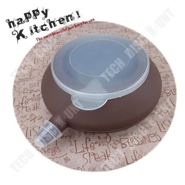 Macaron-dekoratør - TD® - Stor silikonkanne - 4 deler - Matkvalitet - Brun