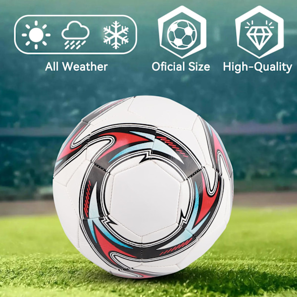 （white）football, Playground Ball , Balls Kick Ball for Kids&Adults, Ball for Outdoor&Indoor Cool training football