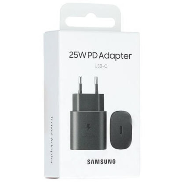 Original Samsung USB-C Vægoplader 25W PD 3.0 - Sort