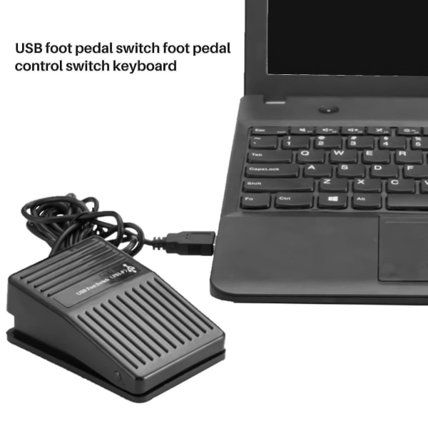 Usb fotpedalbryterkontroll tastaturaksjon for PC-dataspill Ny fotbryter Usb Hid-pedal