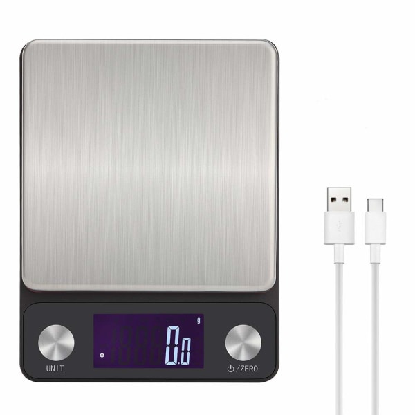 Köksvåg, Digital elektronisk våg, USB laddningsbar