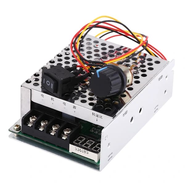 Digital Display DC Motor Hastighetsregulator 10V till 55V 40A med Framåt Backåt Strömbrytare[co]