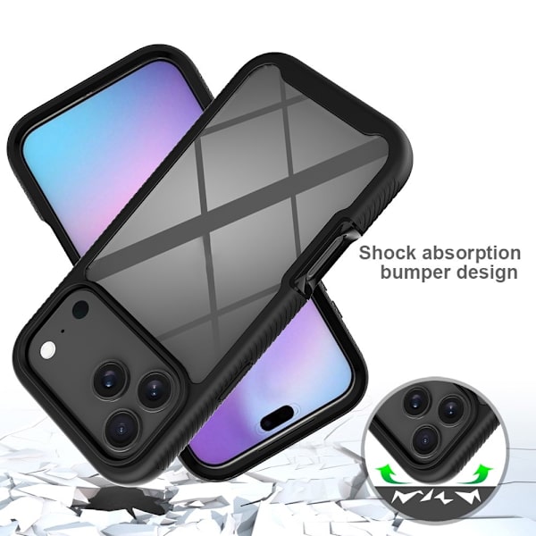 iPhone 17 Pro Max Deksel Hybrid Støtsikkert Svart 51