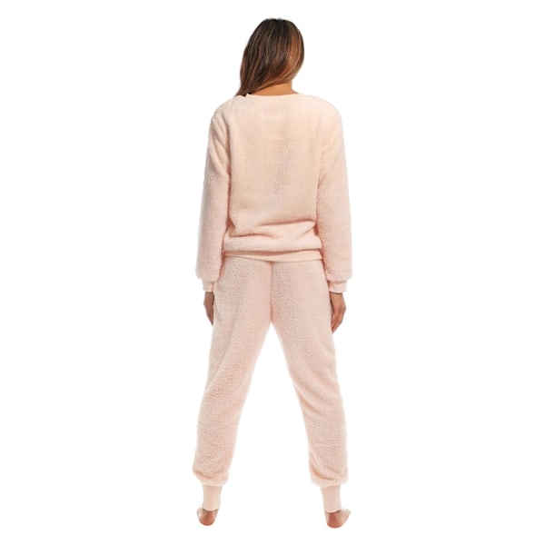 Pretty Woman Dam/Dam Coral Fleece Pyjamasset L-XL Persika Peach L-XL