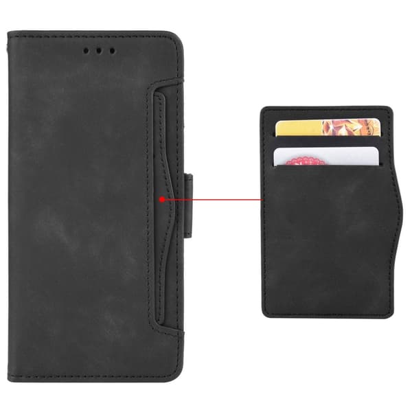 iPhone 16e 6-FACK Plånboksfodral - Svart Svart black