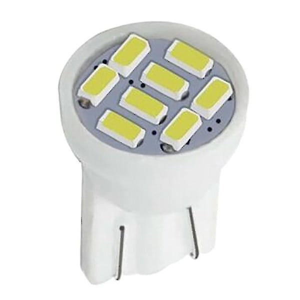 50 st T10 8smd starka vita LED-lampor för interiör W5w 194 158 168 2825 6000k