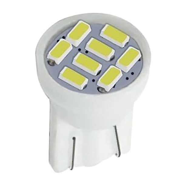 50 stk T10 8smd Hvit LED-interiørlyspærer W5w 194 158 168 2825 6000k