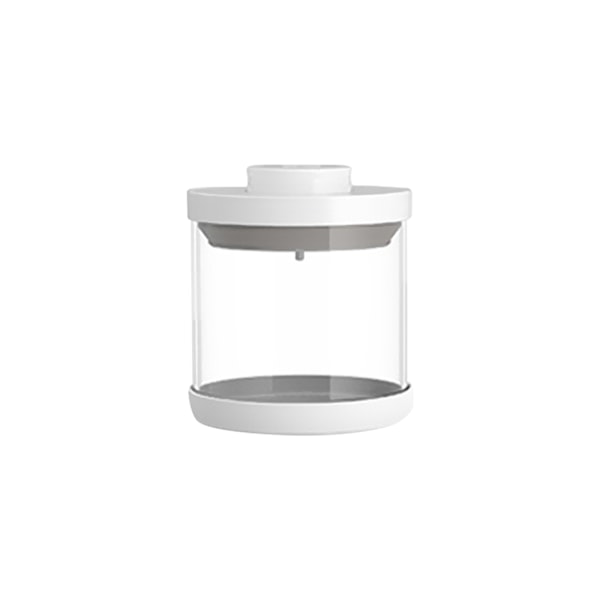 Air-tight coffee bean container, glass jar with airtight lid, kitchen glass container, sugar can, glass food container, (round 500ml)