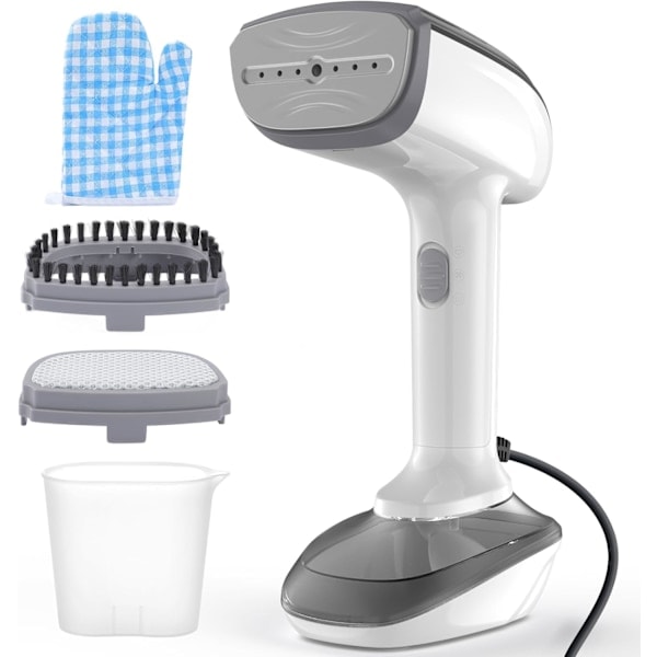 aftfull Handheld Steamer, 1200W with Fast Ceramic Heating Plate, 2 in 1 Ironing and Garment Steamer