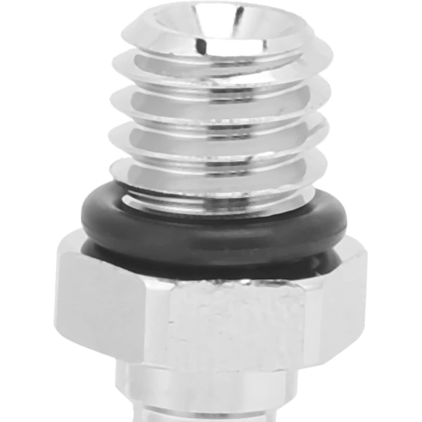 1 stk. utblåsningsventil adapter stabil messing nedsenkbar oppblåsbar slangekobling (sølv)