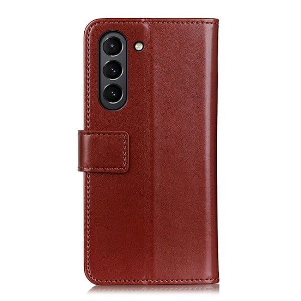 Samsung Galaxy S21 FE Etui Tri-Color Læder Brun