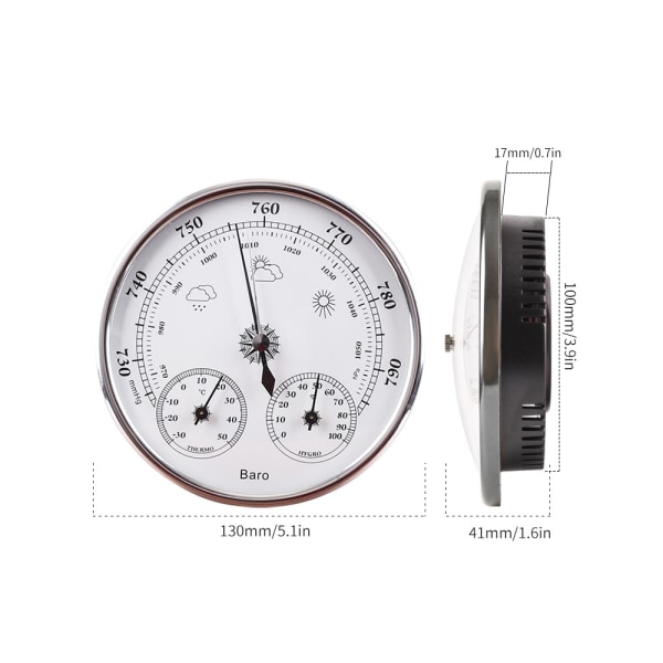 Hushålls väderstation barometer termometer hygrometer