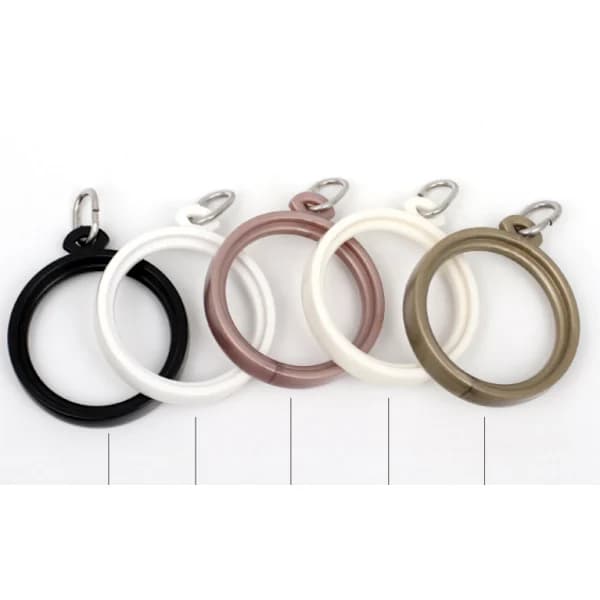 Gardinringe - 4,3 cm ring til gardinkrogstifter, sæt med 20 - Rosaguld[co]