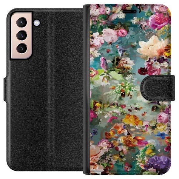 Samsung Galaxy S21 Plånboksfodral Blommor