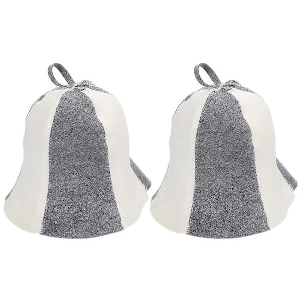 2 stk. Filtbadstuehatter Tykke badstuehatter Vannabsorberende badstuehatter Komfortable badstueluer