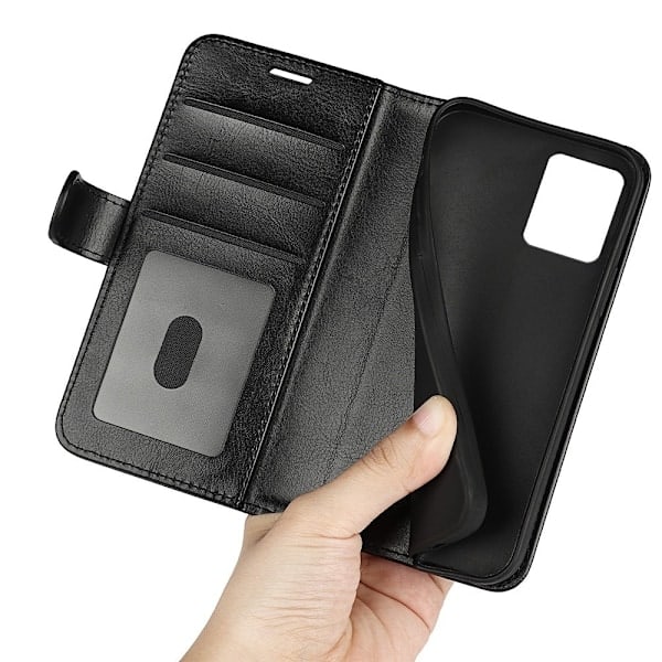 Motorola Moto G32 Etui Crazy Horse Læder Sort