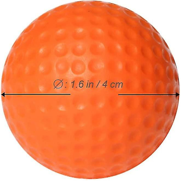 Övningsgolfbollar Golfbollar, Inomhus Utomhus Golfträningshjälpbollar (6 st, Flerfärgad)