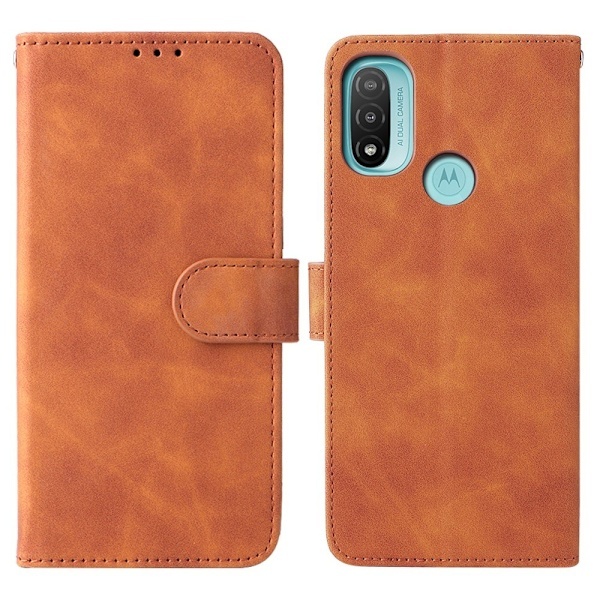 Motorola Moto E20 Etui Solid Brun