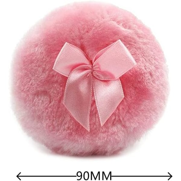 Fluffy Plush Powder Puff, Soft Face Powder Puff Bowknot