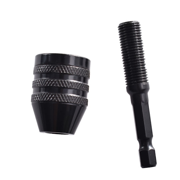 2 stk. borepatronadapter, sekskantskaft nøglefri borepatron hurtig skifteadapter konverter boreadapter i 0,3-6,5 mm