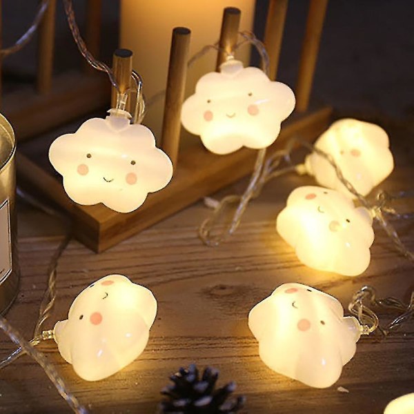 3m 20leds Cute Clouds Shaped Fairy Lights Usb Net Light