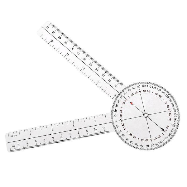 Vinkelmåler Plast Goniometer 360 Grader For Kroppsmålebånd Goniometer