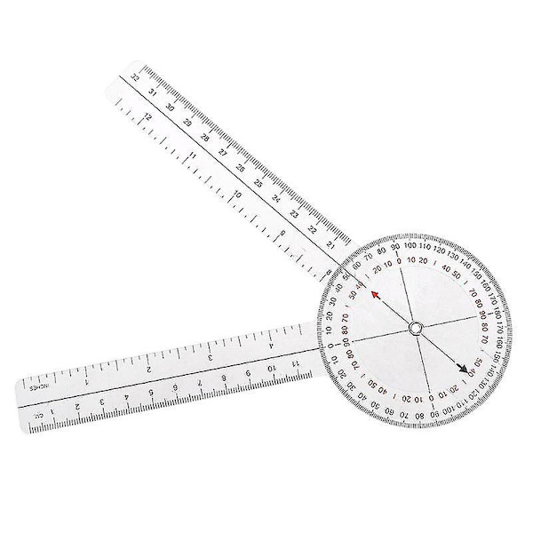 Vinkelmåler Plast Goniometer 360 Grader Til Krop Målebånd Goniometer